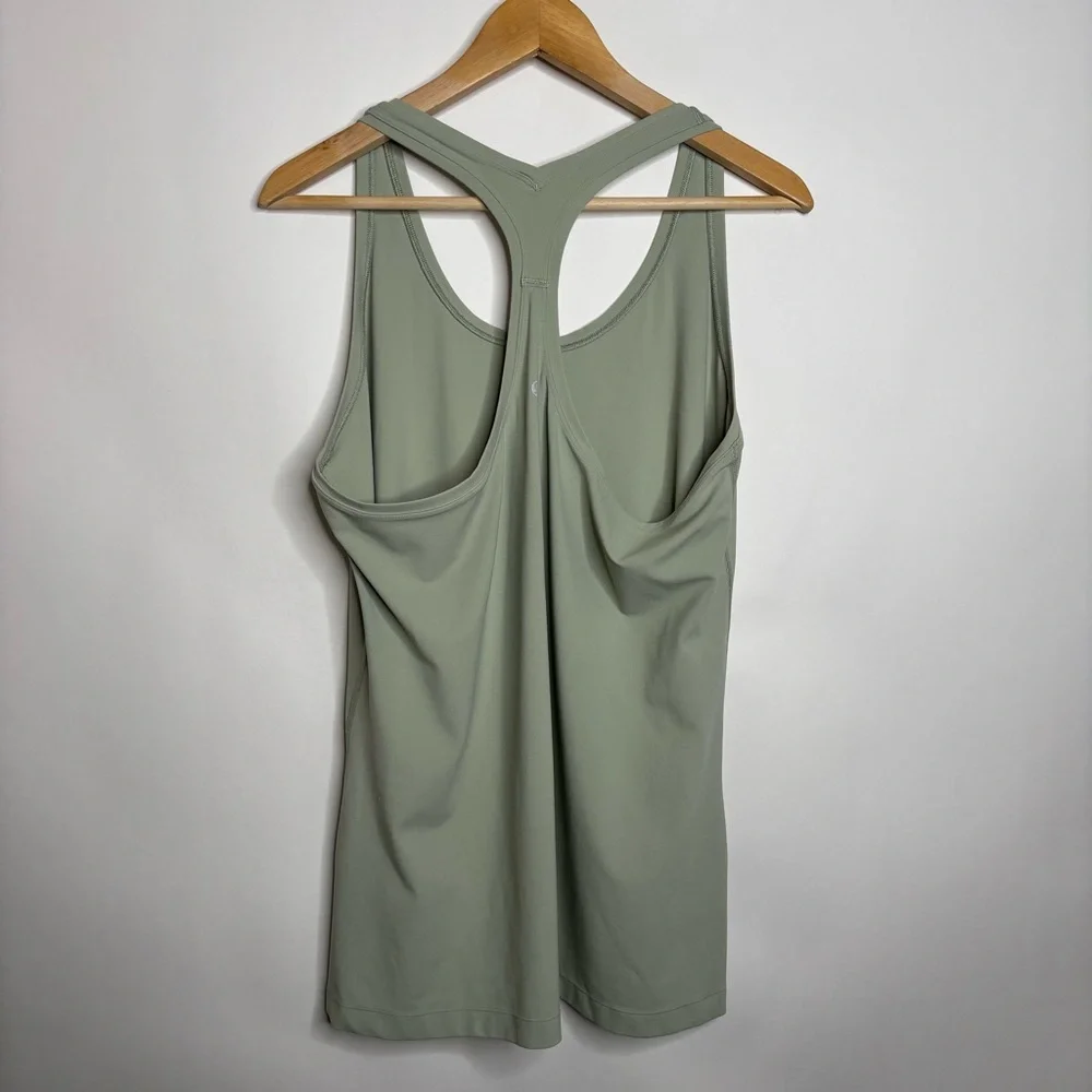 LULULEMON Cool Racerback Tank Top Nulu In Green Fern size 20